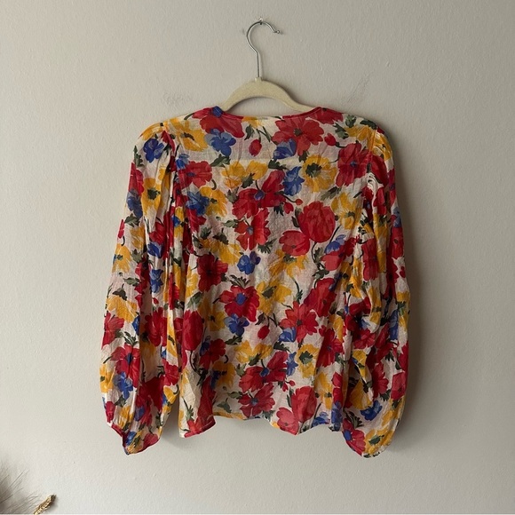The Korner Colorful Floral Blouse Size S - Picture 7 of 8